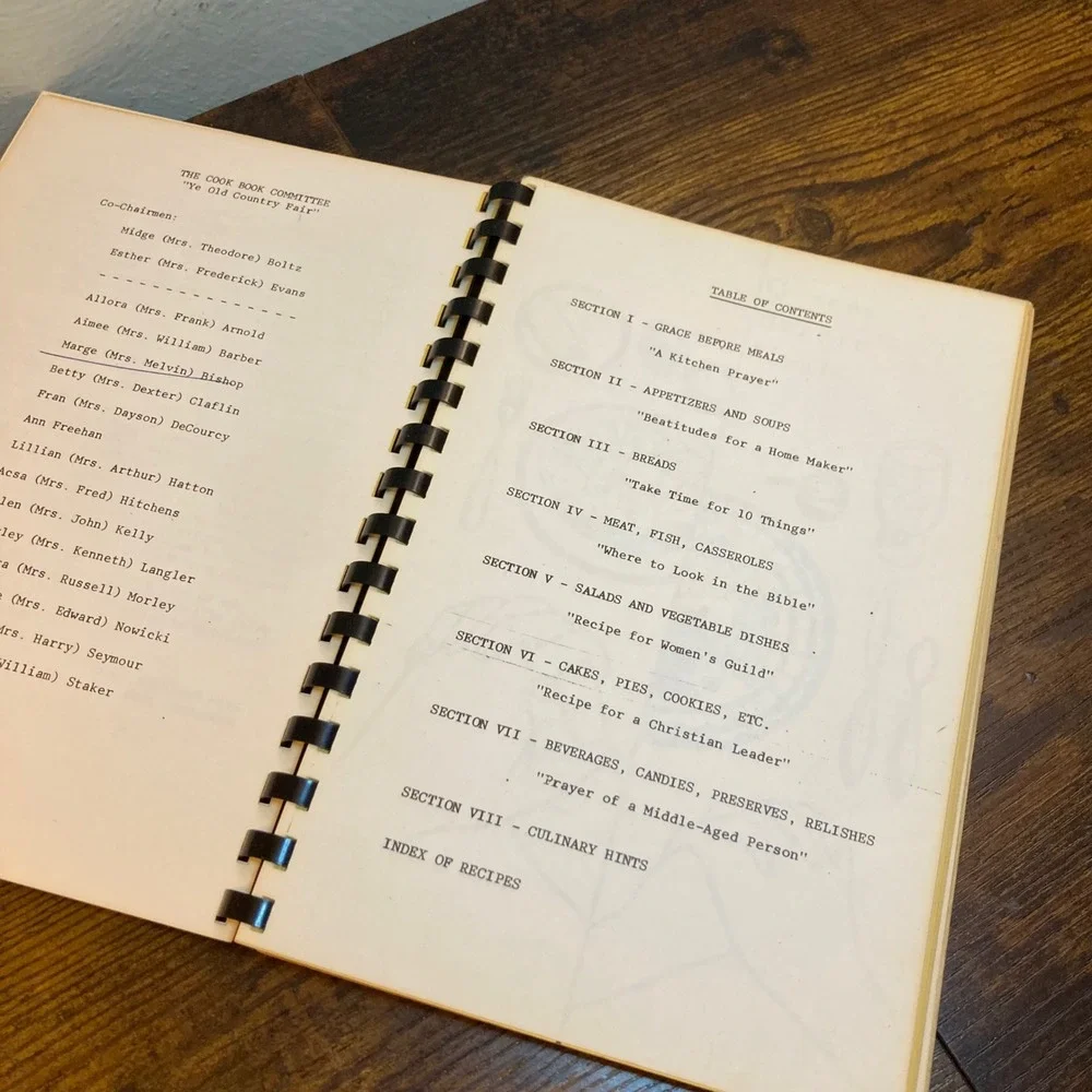 First Church of Christ Congregational West Hartford CT Cookbook UCC Vtg 1964